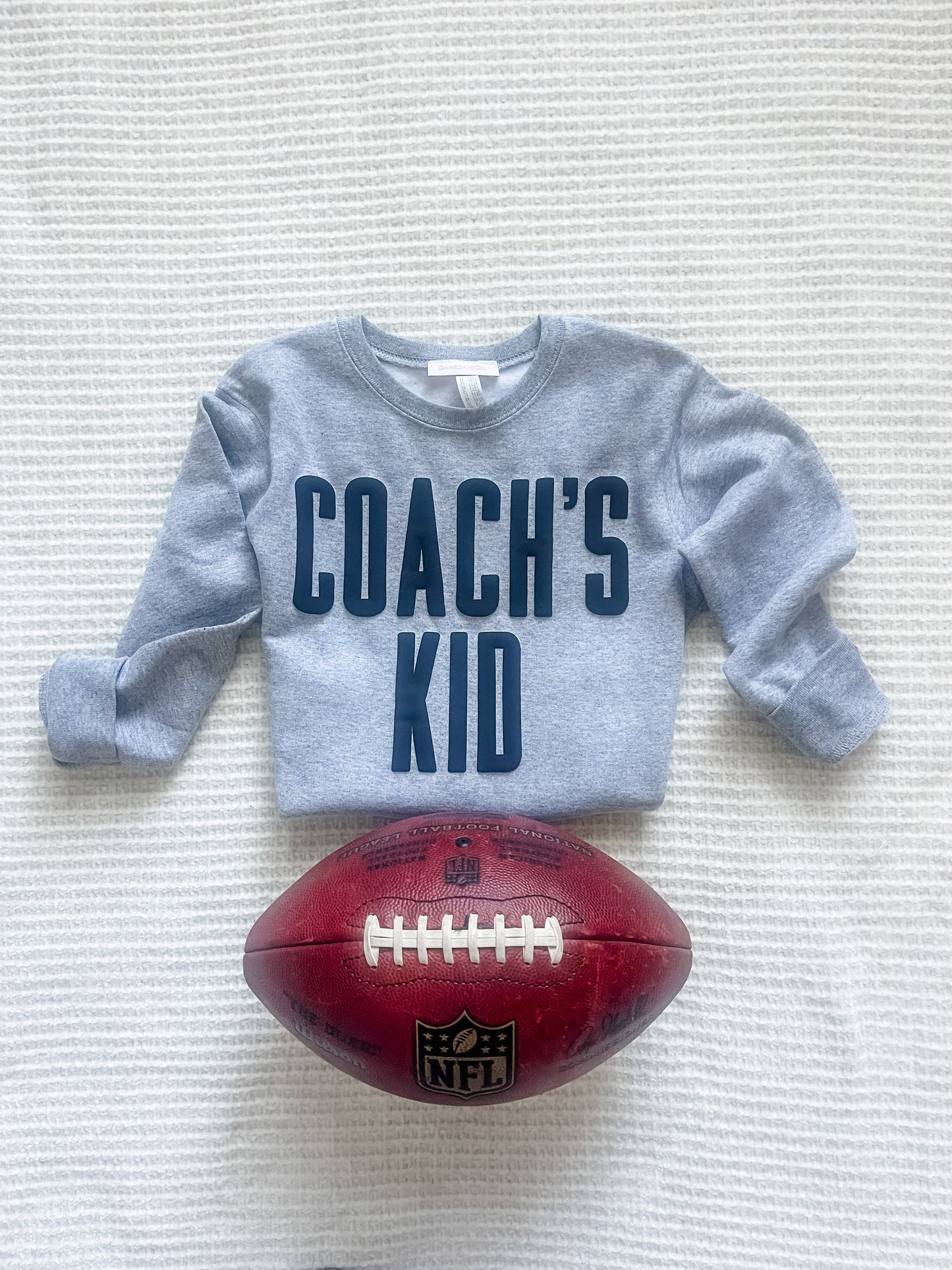 Raised Puff Coach’s Kid Crewneck