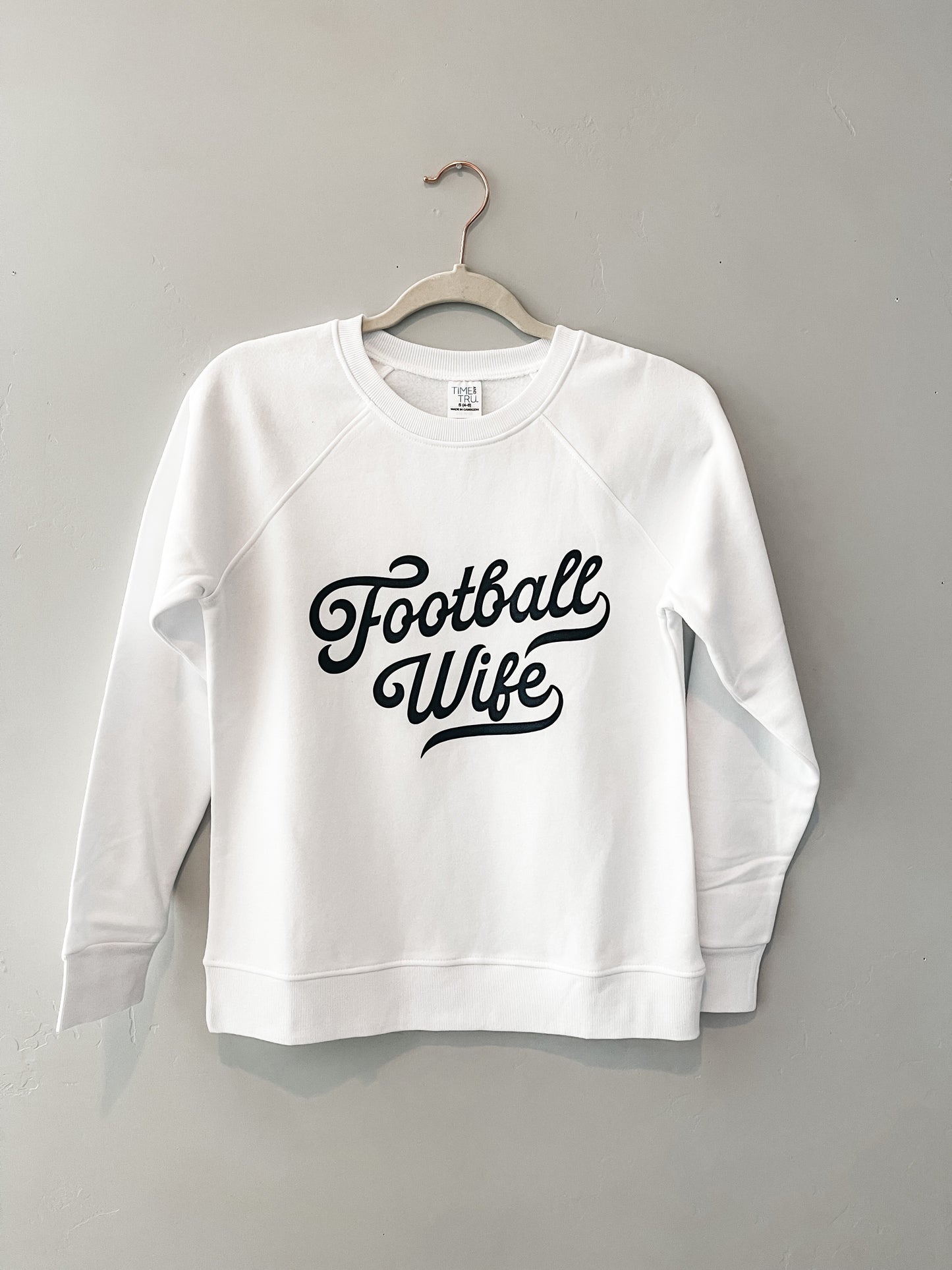 Football wife crewneck sweater