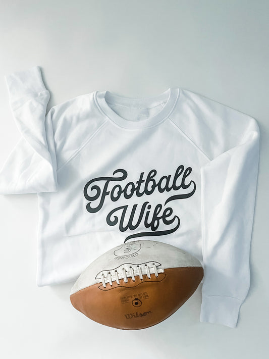 Football wife crewneck sweater