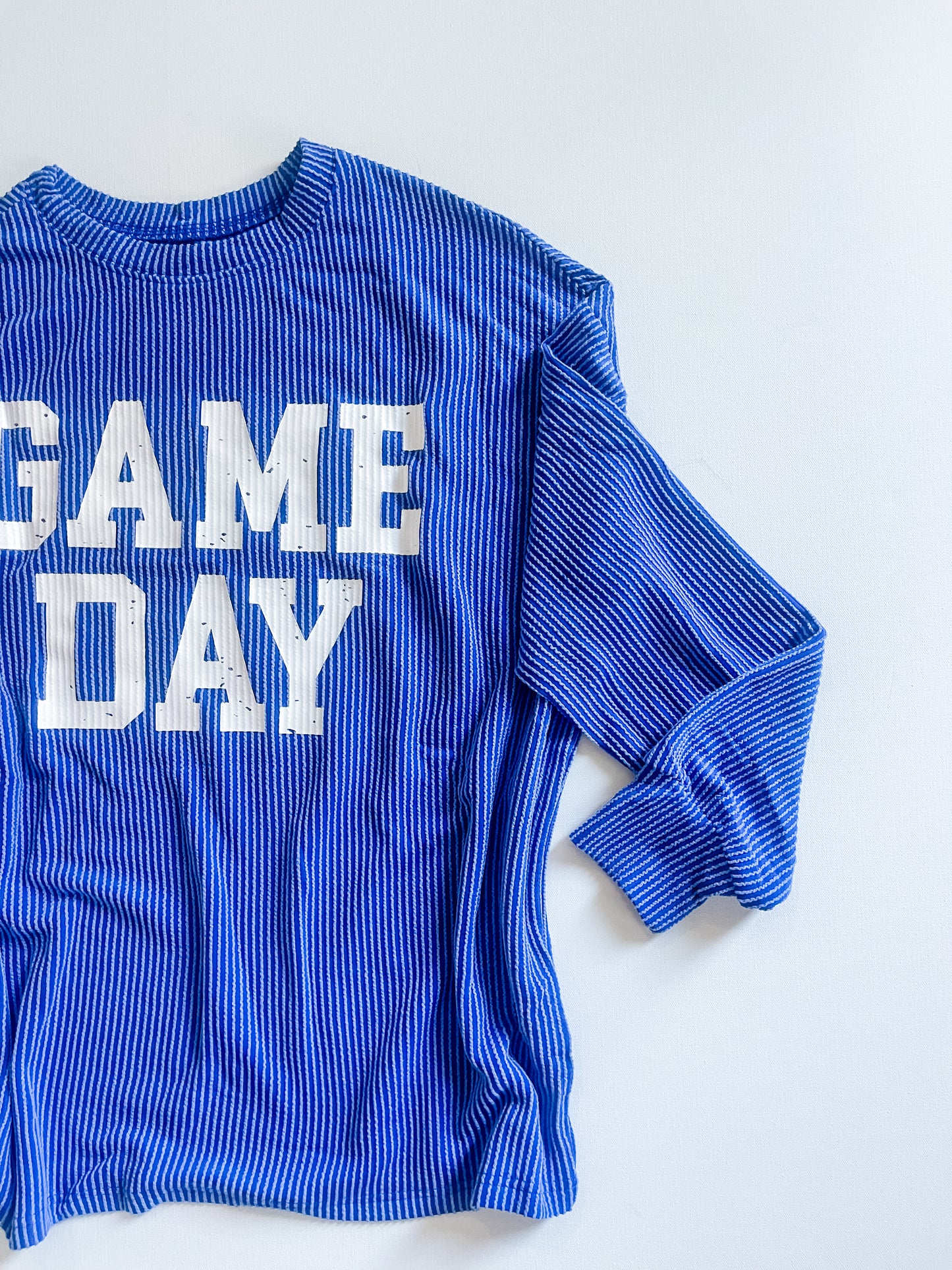 Corded Game Day Longsleeve |Blue