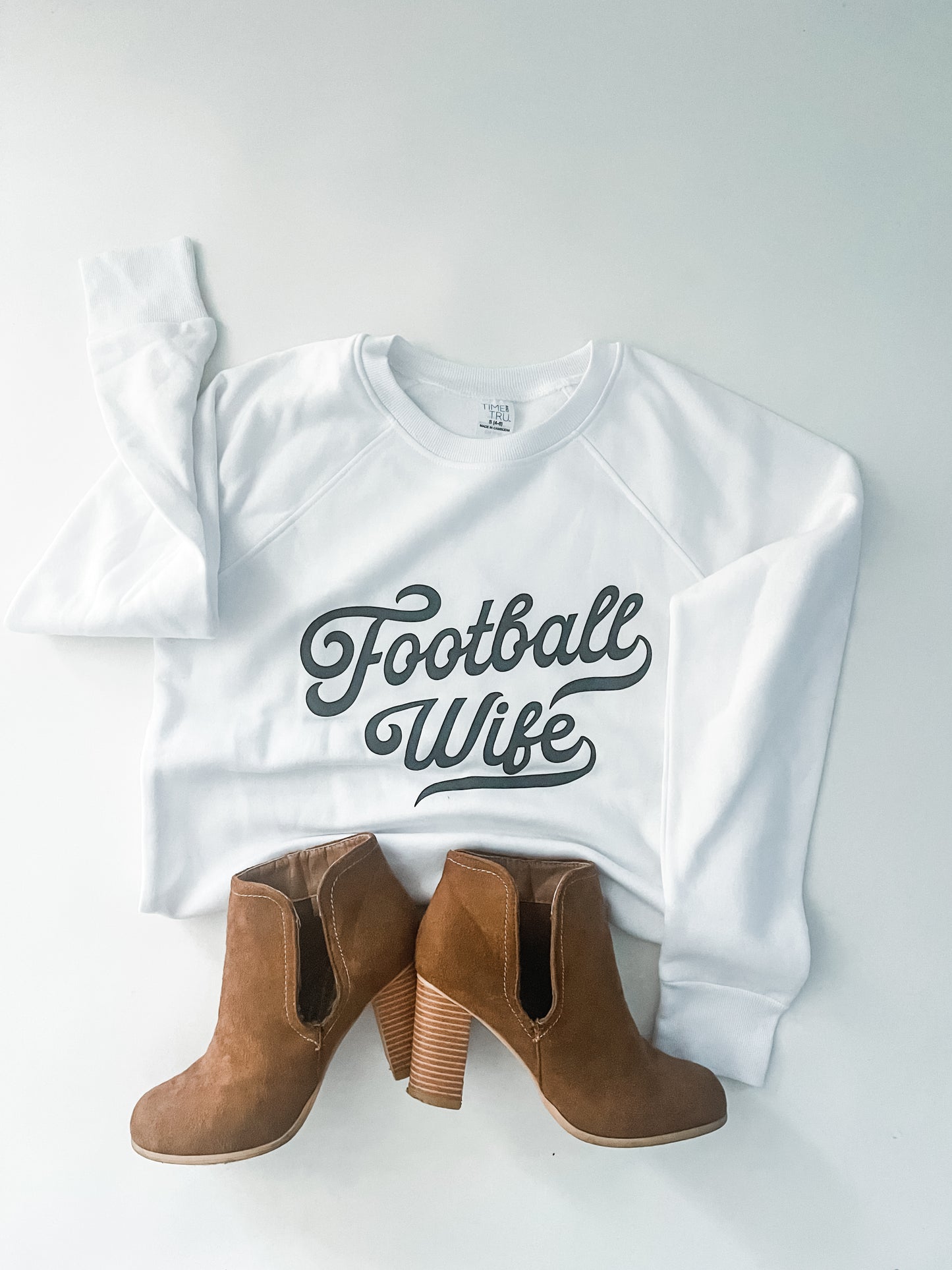 Football wife crewneck sweater