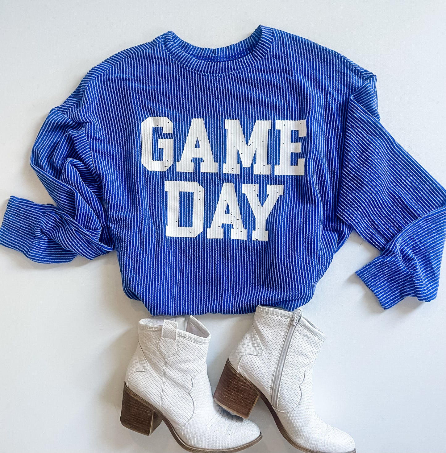 Corded Game Day Longsleeve |Blue