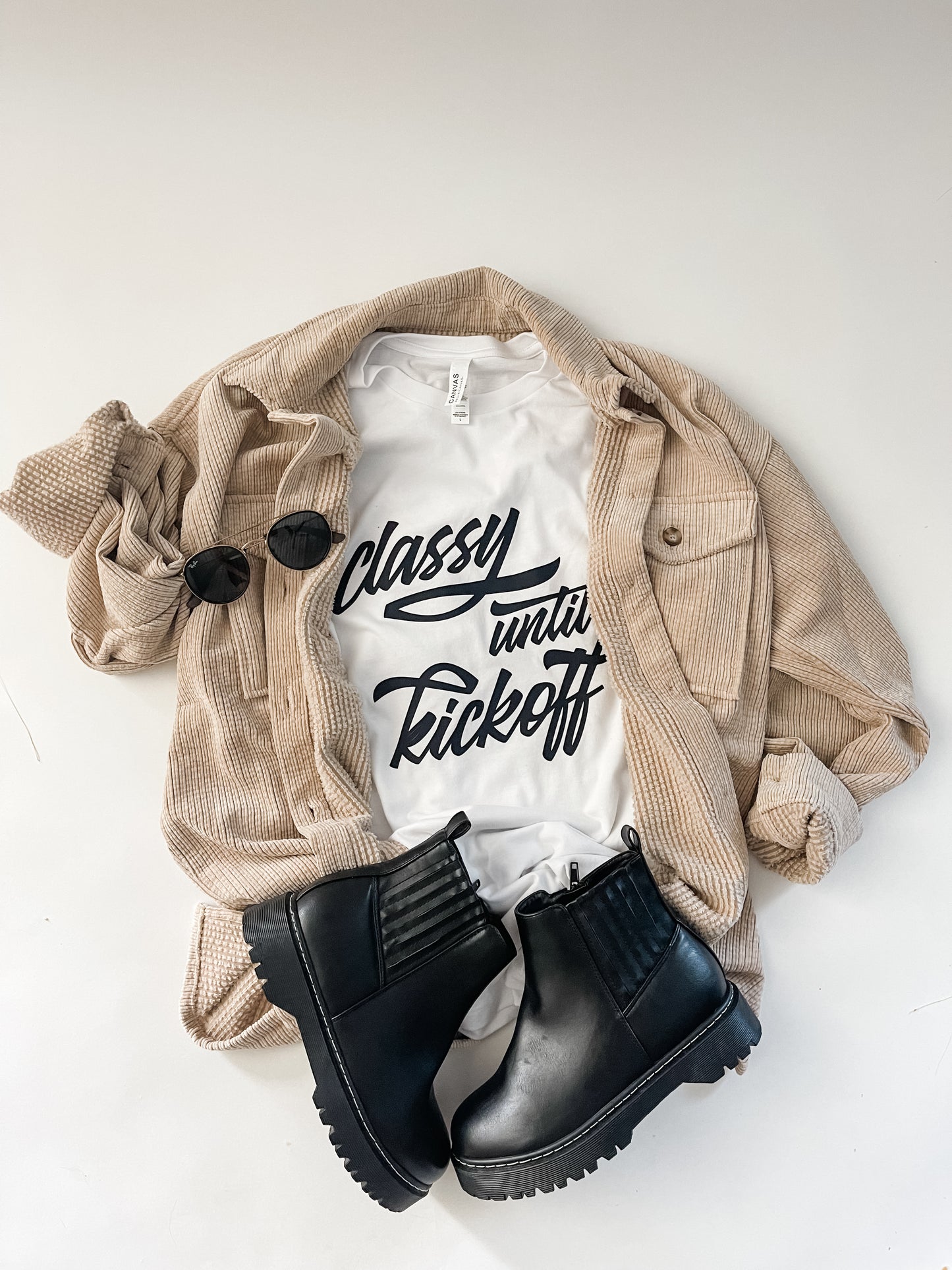 Classy until kickoff tee