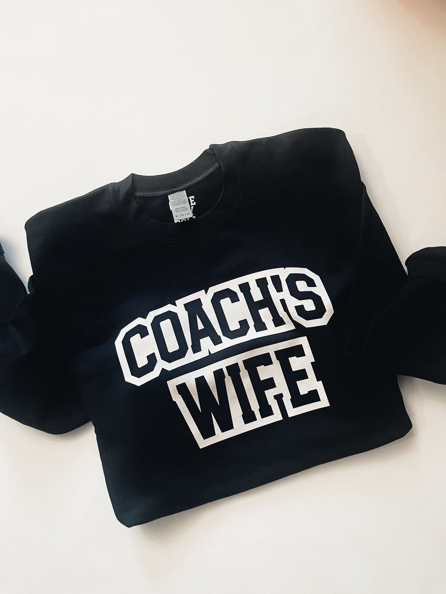 Coachs Wife crewneck sweater | black