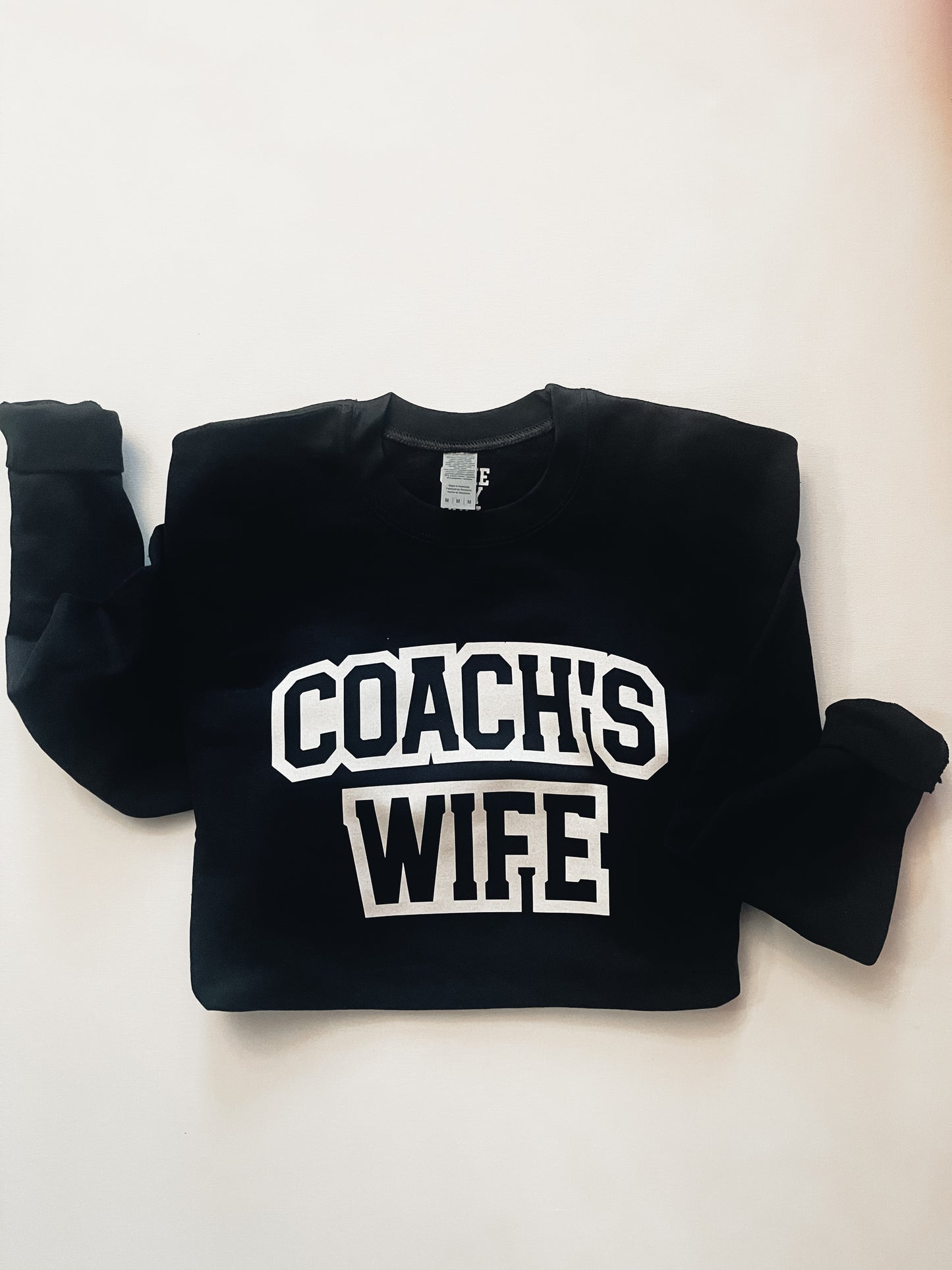 Coachs Wife crewneck sweater | black