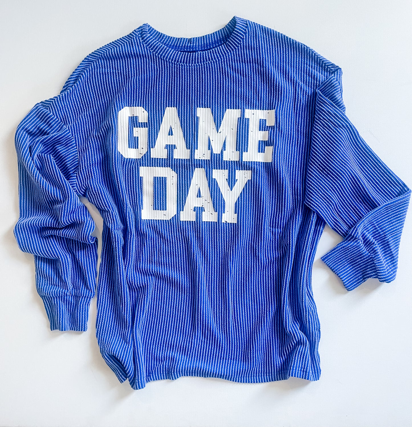 Corded Game Day Longsleeve |Blue